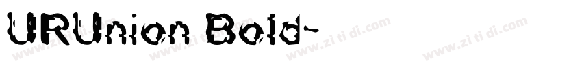 URUnion Bold字体转换